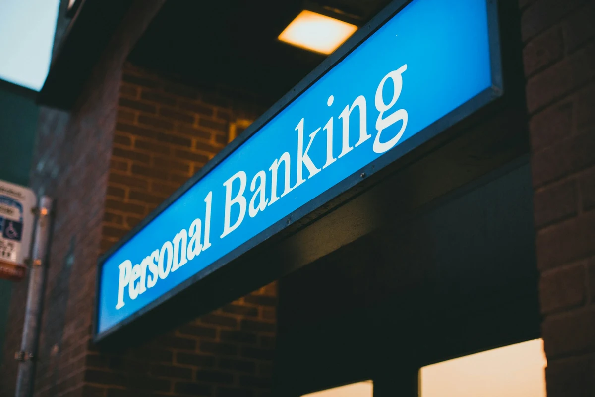 Personal banking sign